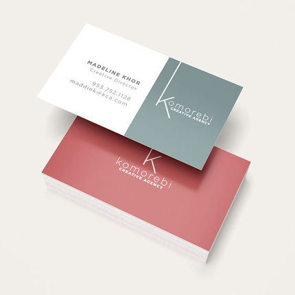 Tarjetas de visita con estampado metálico 2