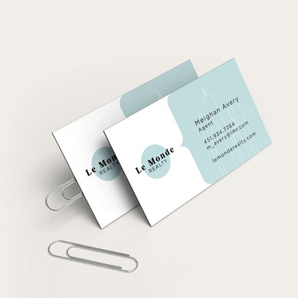 Tarjetas de visita con estampado metálico 3