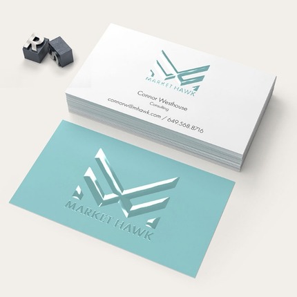 Tarjetas de visita con estampado metálico 8
