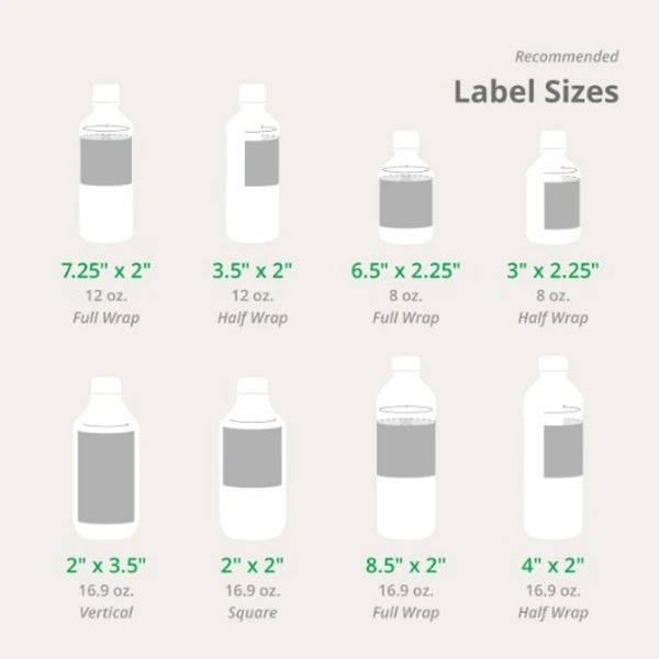 Custom Water Bottle Labels - Personalized Printed Water Bottle Labels |Rodiant