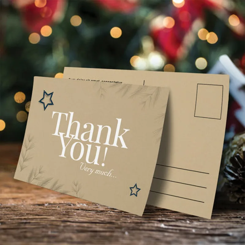 100% Recycled Kraft Postcard paper | Brown Kraft Postcard Packaging Printing Manufacturer|Rodiant