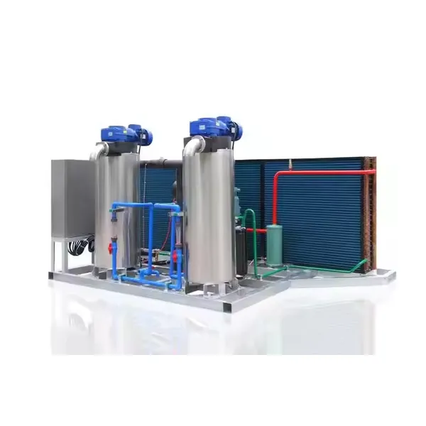 20 Ton Industrial Stainless Steel Slurry Ice Machine Electric Ice Storage Cylinder Shape