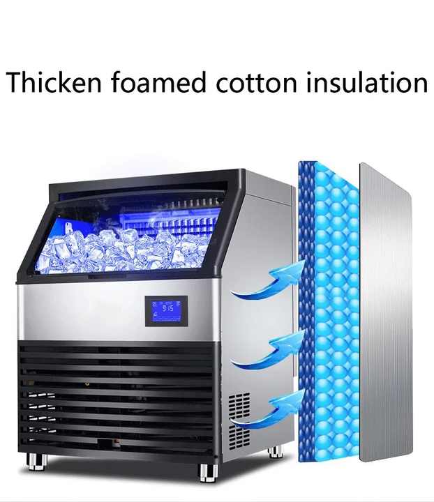Commercial Ice Maker/ 155 Lb (70 Kg) Ice Machine/ Ice Cube Making Machine for RestaurantsBarsHomes