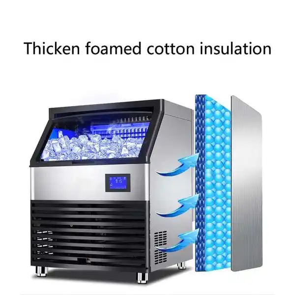 Commercial Ice Maker/ 155 Lb (70 Kg) Ice Machine/ Ice Cube Making Machine for RestaurantsBarsHomes