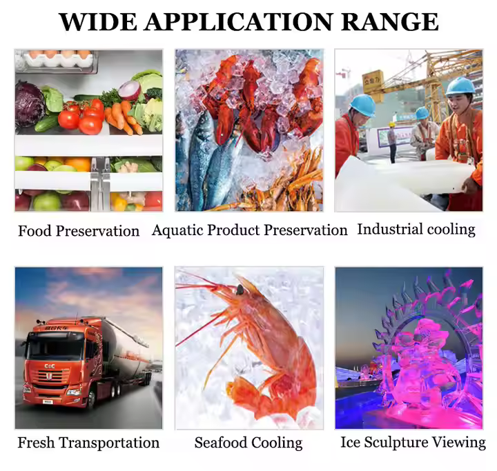 Ice Making Machines 500kg 0.5ton Block Flake Ice Machine Commercial Industrial Ice Maker Machine for Business Sale Prices