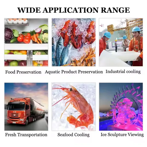 Ice Making Machines 500kg 0.5ton Block Flake Ice Machine Commercial Industrial Ice Maker Machine for Business Sale Prices