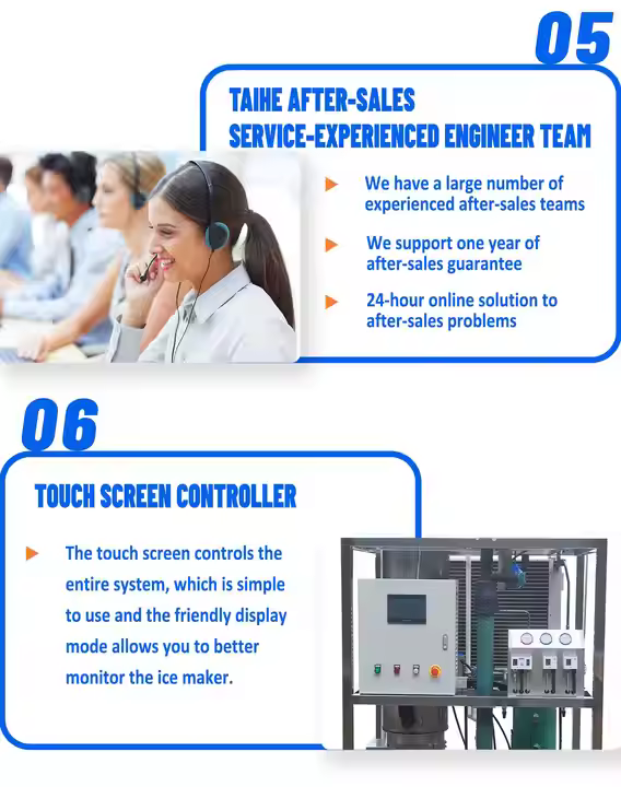 1T~40T Automatic Tube Ice Machine Price Commercial Industrial Ice Machine for bar Restaurant Dinking