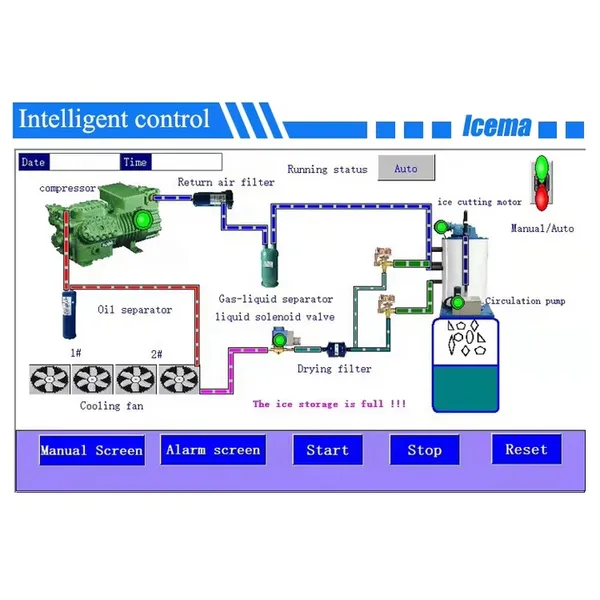 Industrial Flake Ice Machine 10 15 20 30 40 50 100 Ton Flake Ice Making Machine China Manufacturer Supply Ice Maker for Sale