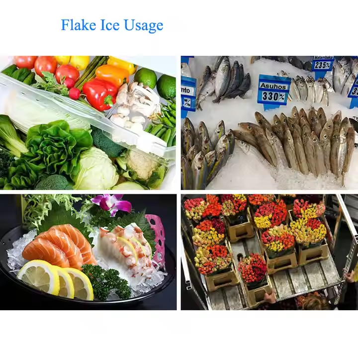 Industrial Flake Ice Machine 10 15 20 30 40 50 100 Ton Flake Ice Making Machine China Manufacturer Supply Ice Maker for Sale