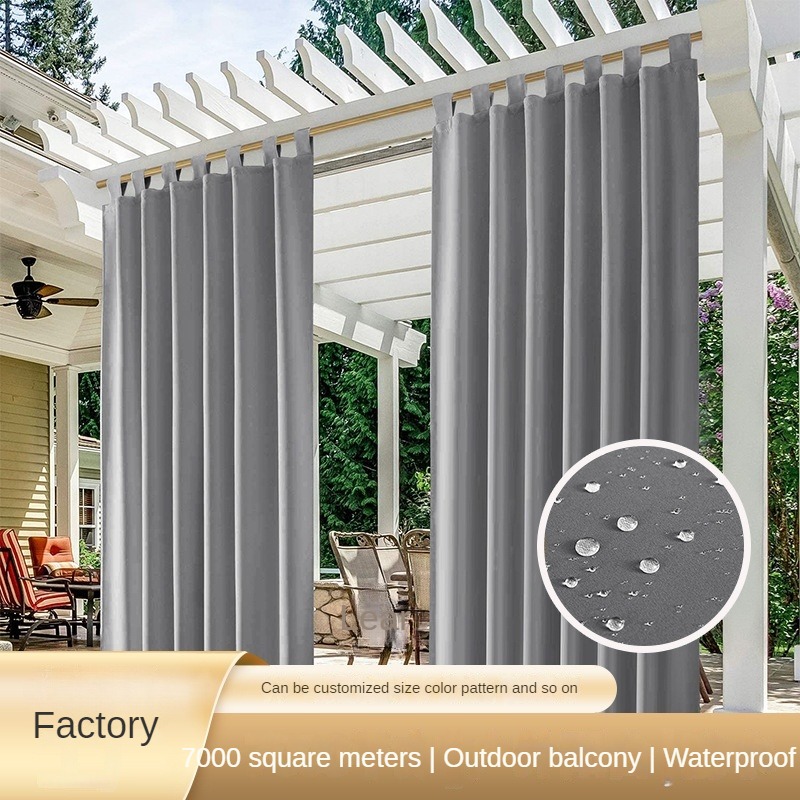 Runchao Waterproof Outdoor Balcony Pavilion Curtains Wholesale