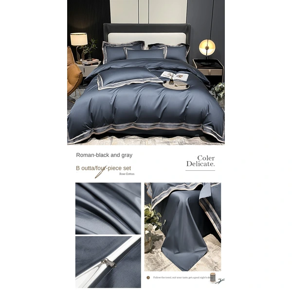 runchao long-staple cotton mother and child pure bed sheet duvet cover set 