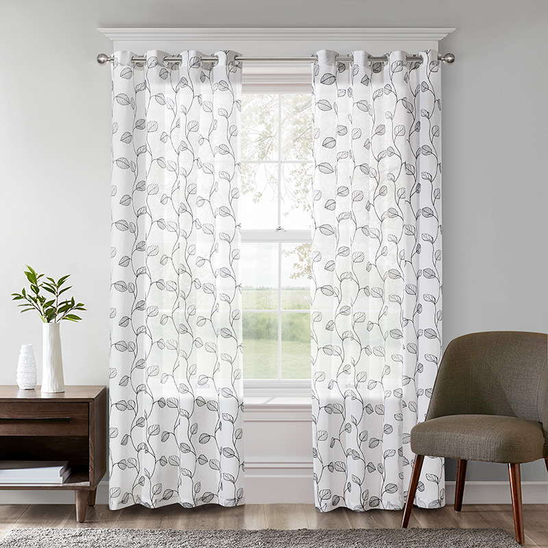 Embroidered Vertical Blinds for American Style Home Decor