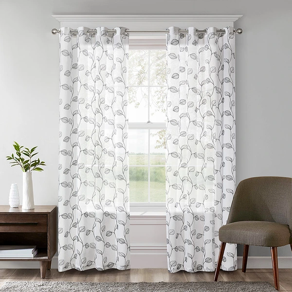 Embroidered Vertical Blinds for American Style Home Decor