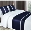 Luxurious Satin Bed Runner with Matching Insertion Strip