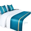 Luxurious Satin Bed Runner with Matching Insertion Strip
