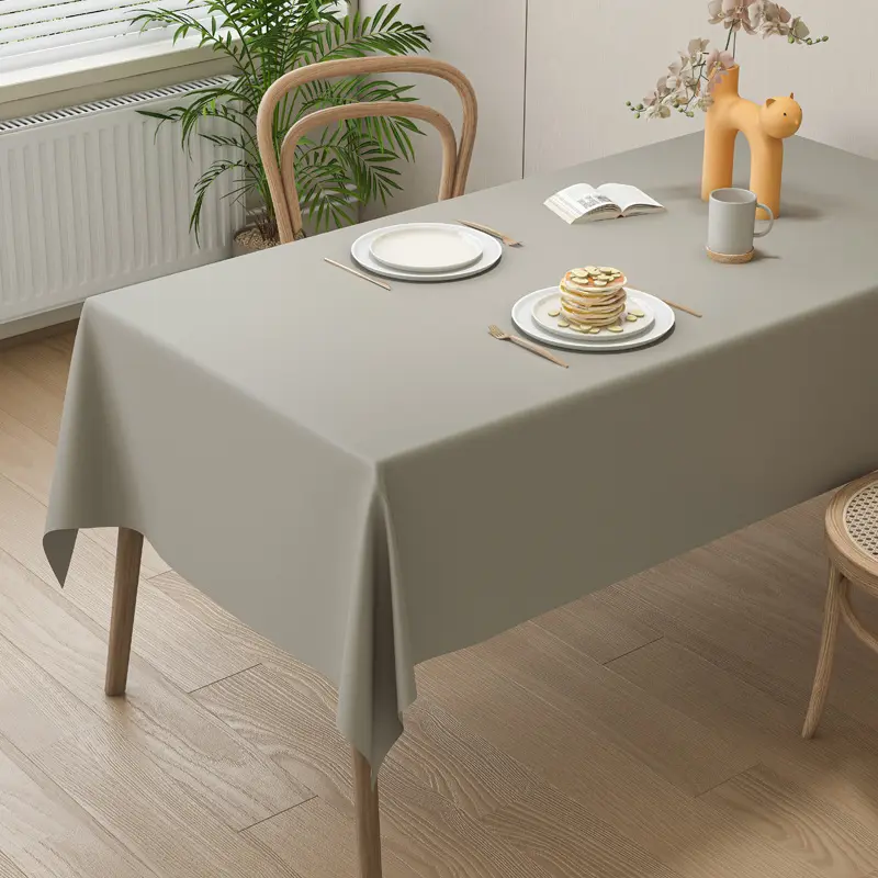 Light Luxury White Sheepskin Tablecloth Waterproof Oil-Proof Disposable clothes Rectangular Coffee Cloth Mat