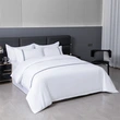 Luxurious Satin Ribbon Bedding Set - Pure White