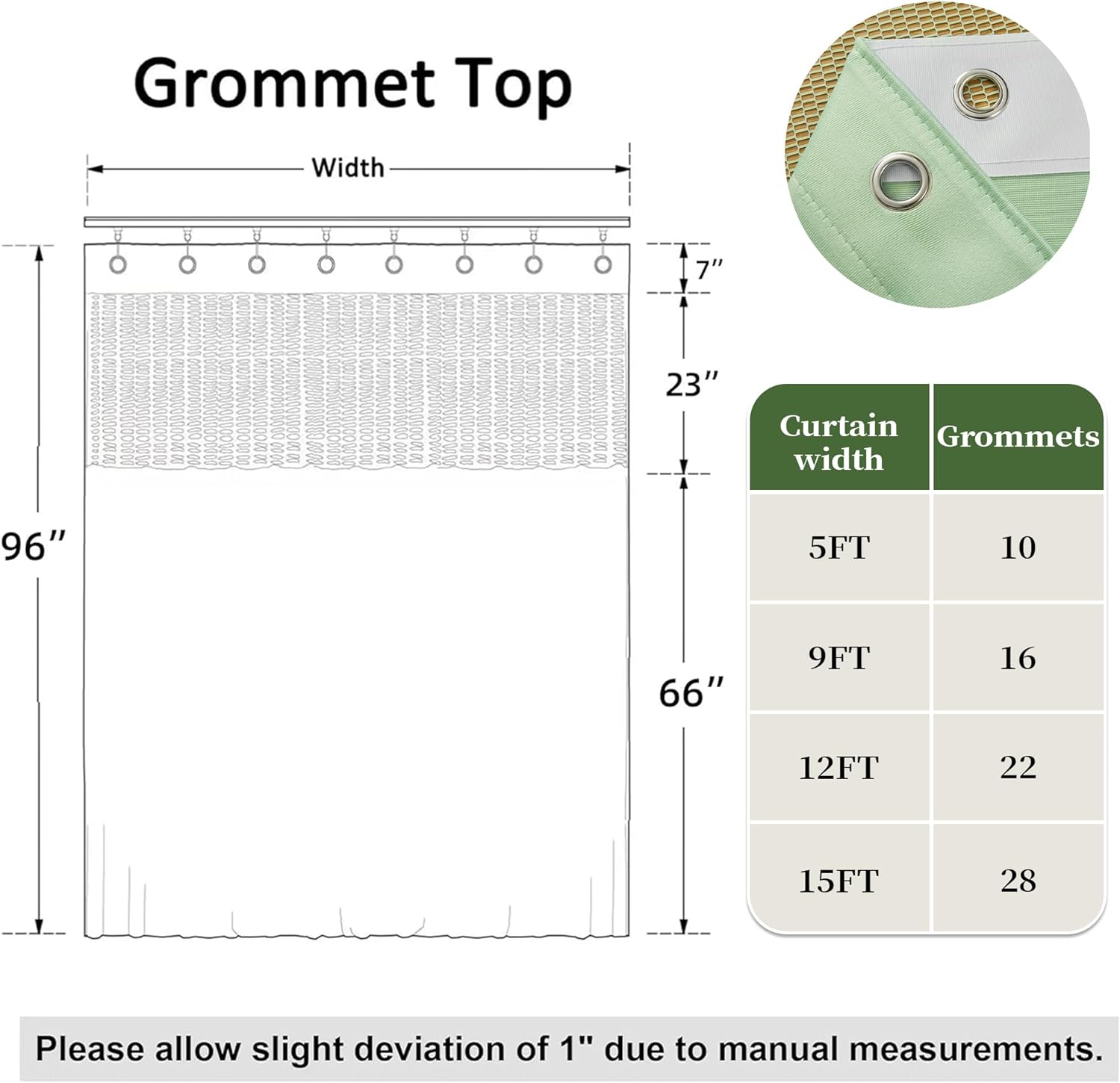 Flame Retardant Medical Grommet Curtains