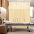 Beige Flame Retardant Hospital Curtain - 5x8FT Privacy Divider