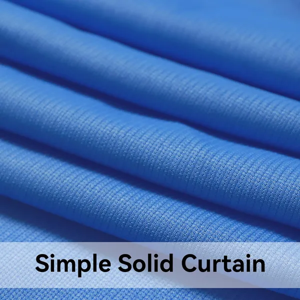 Flame Retardant Dark Blue Hospital Curtain Room Divider (1 Panel, 9x8FT)