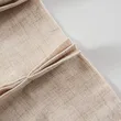 Beige Pinch Pleat Linen Textured Semi-Sheer Curtains for High Ceilings