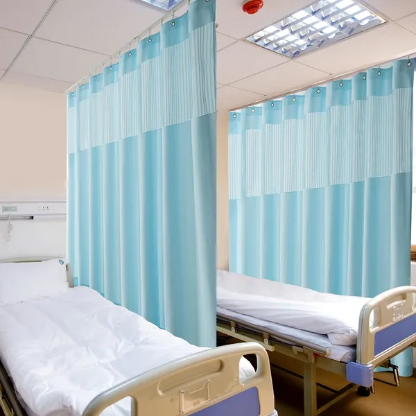 Extra Wide 12ft x 8ft Medical Privacy Curtain - Blue
