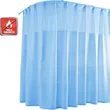 Flame Retardant Light Blue Hospital Curtains