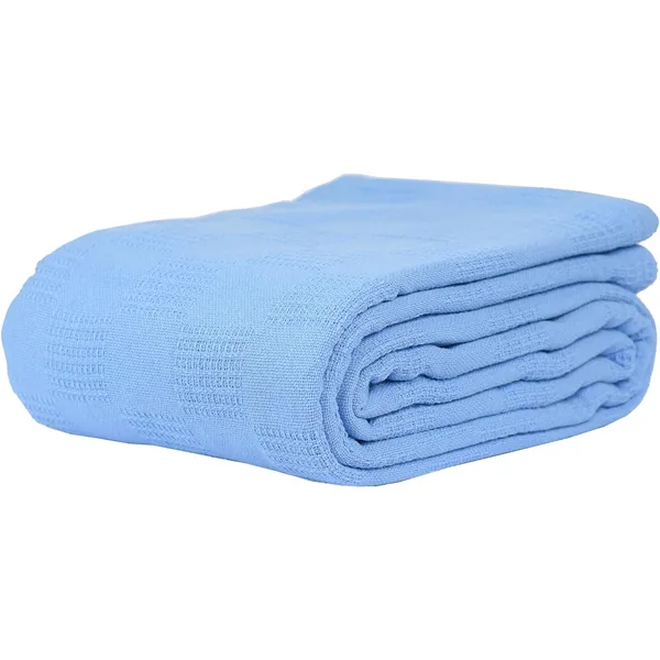 Couverture d'hôpital gaufrée jacquard 100 % coton