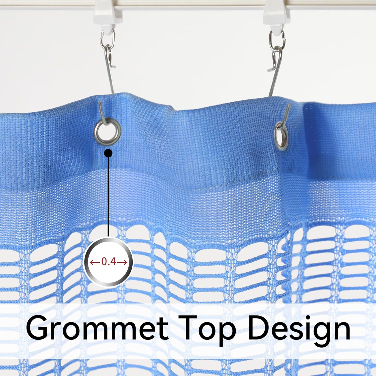 Flame Retardant Dark Blue Hospital Curtain Room Divider (1 Panel, 9x8FT)