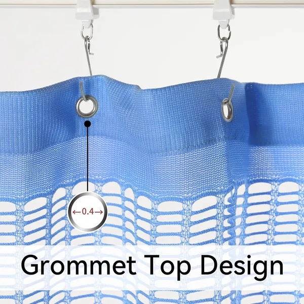 Flame Retardant Dark Blue Hospital Curtain Room Divider (1 Panel, 9x8FT)