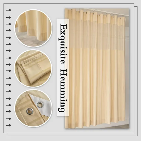 Extra Wide Flame Retardant Medical Room Divider Curtains 12x8ft for SPA, Lab, Clinic