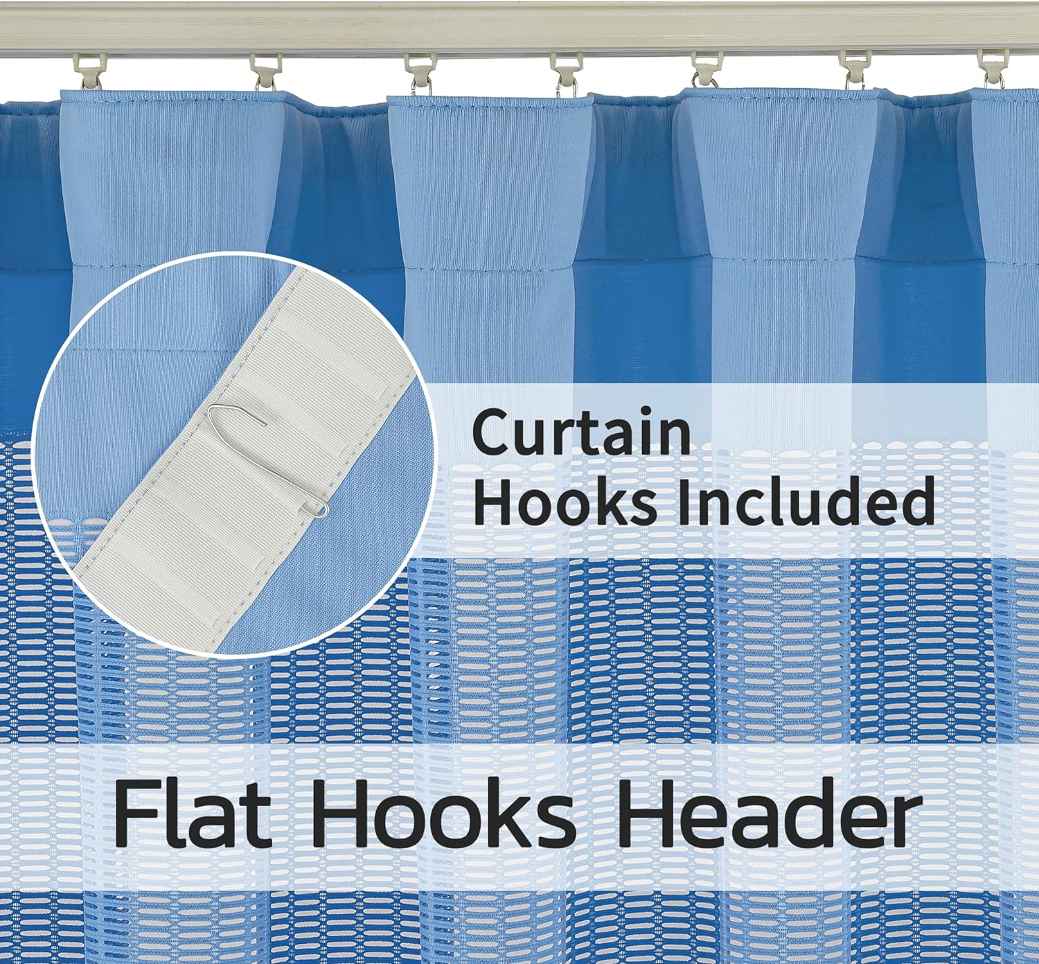 Flame Retardant Medical Privacy Curtain Room Divider - Dark Blue