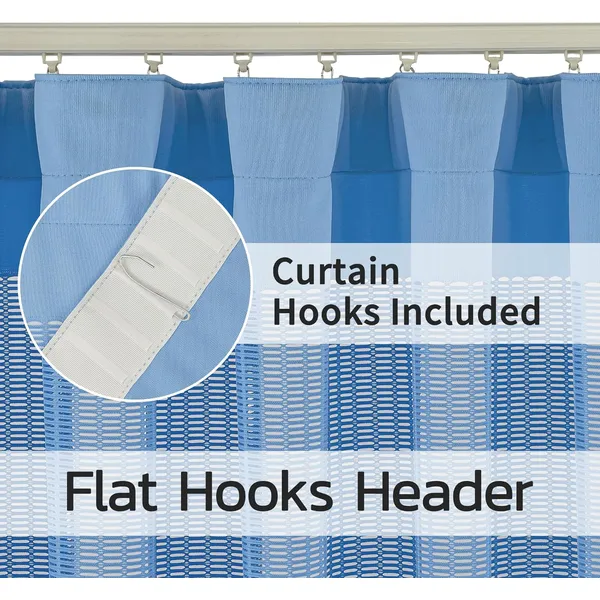 Flame Retardant Medical Privacy Curtain Room Divider - Dark Blue