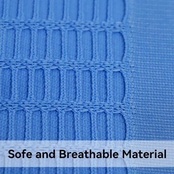 Flame Retardant Dark Blue Hospital Curtain Room Divider (1 Panel, 9x8FT)