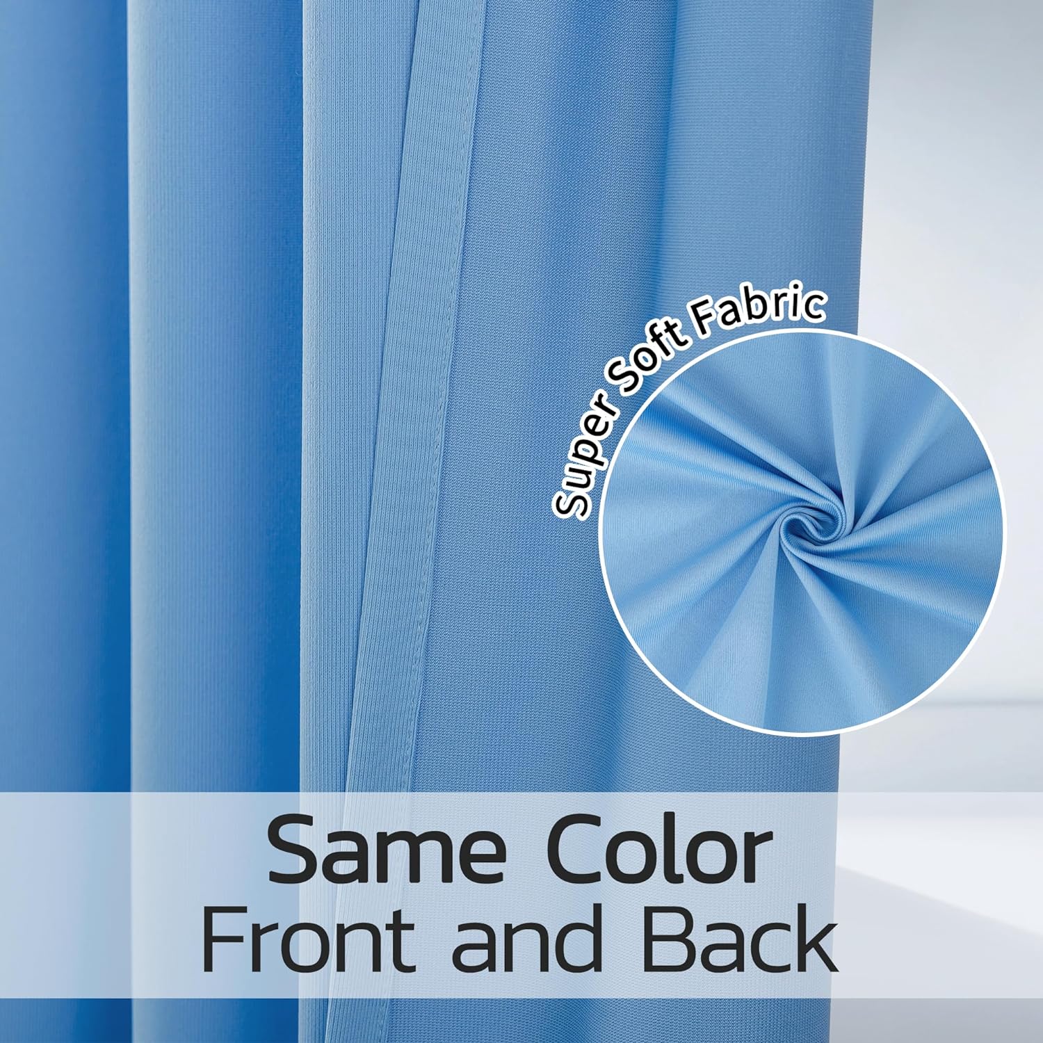 Flame Retardant Medical Privacy Curtain Room Divider - Dark Blue