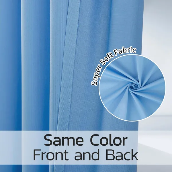 Flame Retardant Medical Privacy Curtain Room Divider - Dark Blue