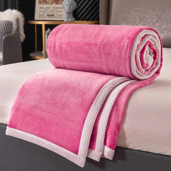 couverture douillette en velours épais double face