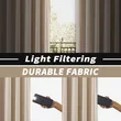 Beige Pinch Pleat Linen Textured Semi-Sheer Curtains for High Ceilings