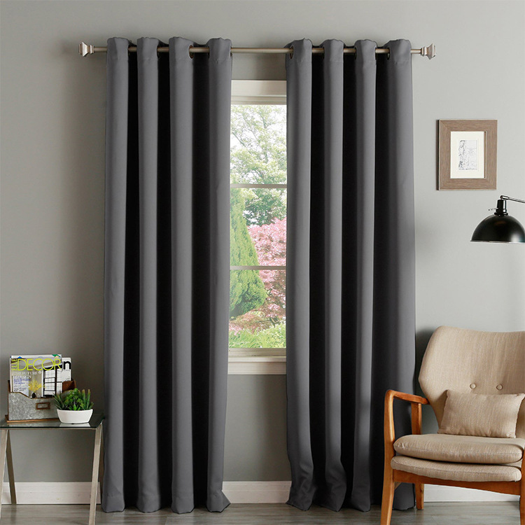 Thermal Insulation Solid Color Curtains
