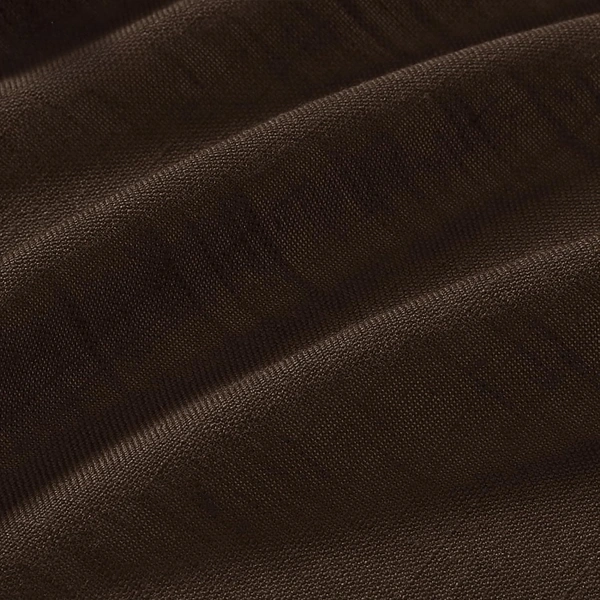 Extra Long Brown Linen Curtains for Living Room