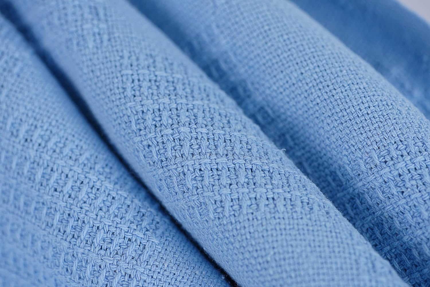 Couverture d'hôpital gaufrée jacquard 100 % coton