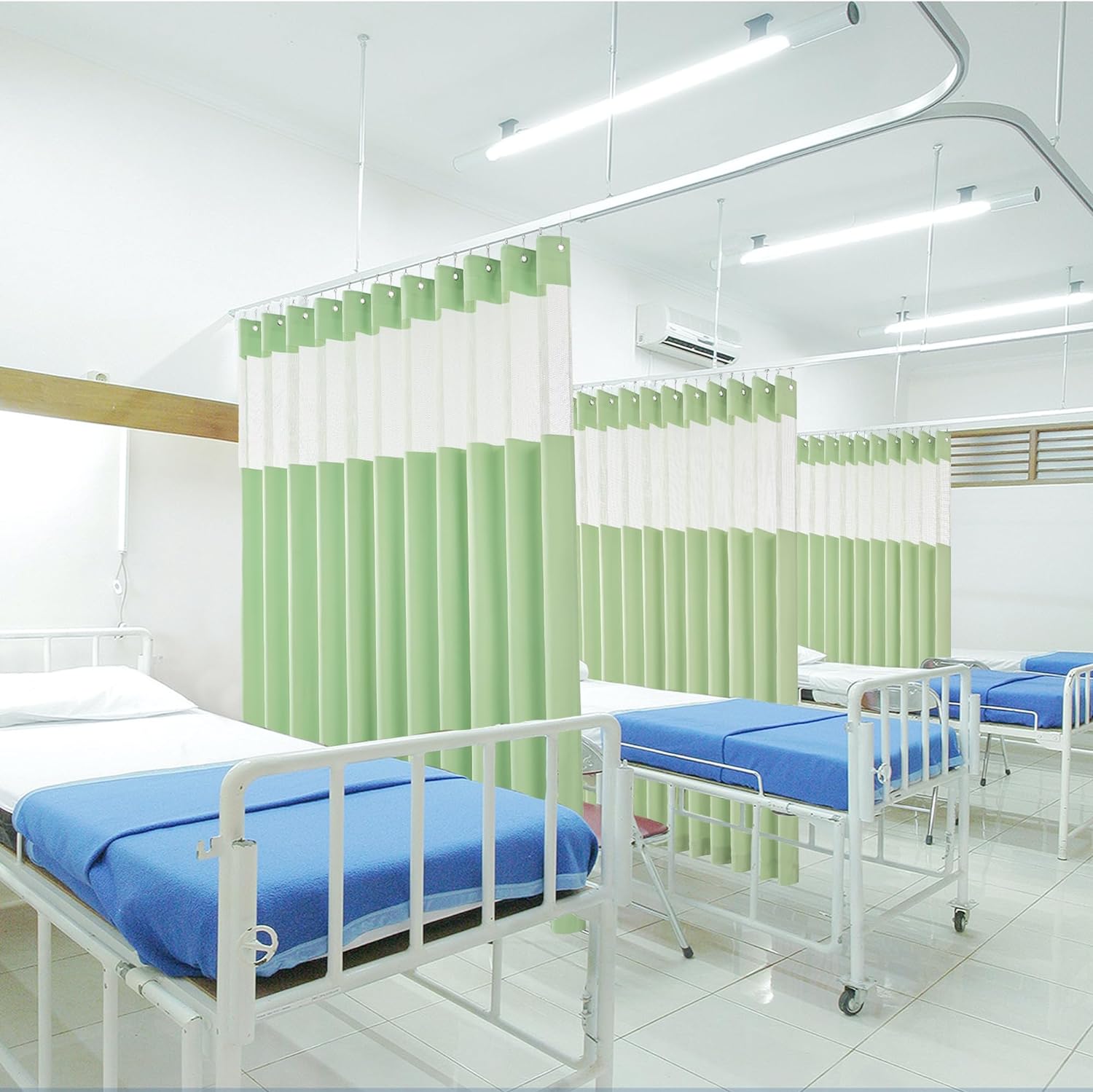 flame retardant medical grommet curtains 