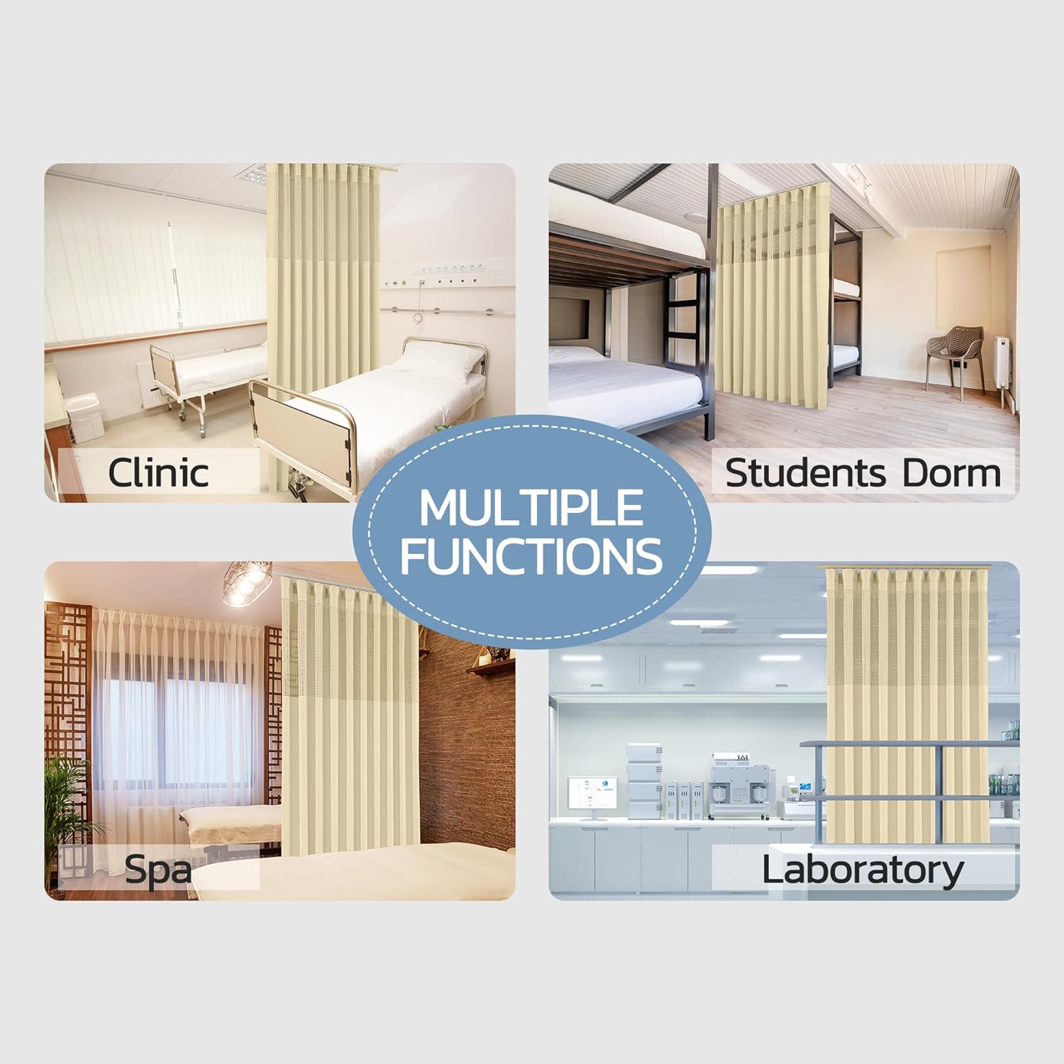 Flame Retardant Privacy Curtains for Hospitals