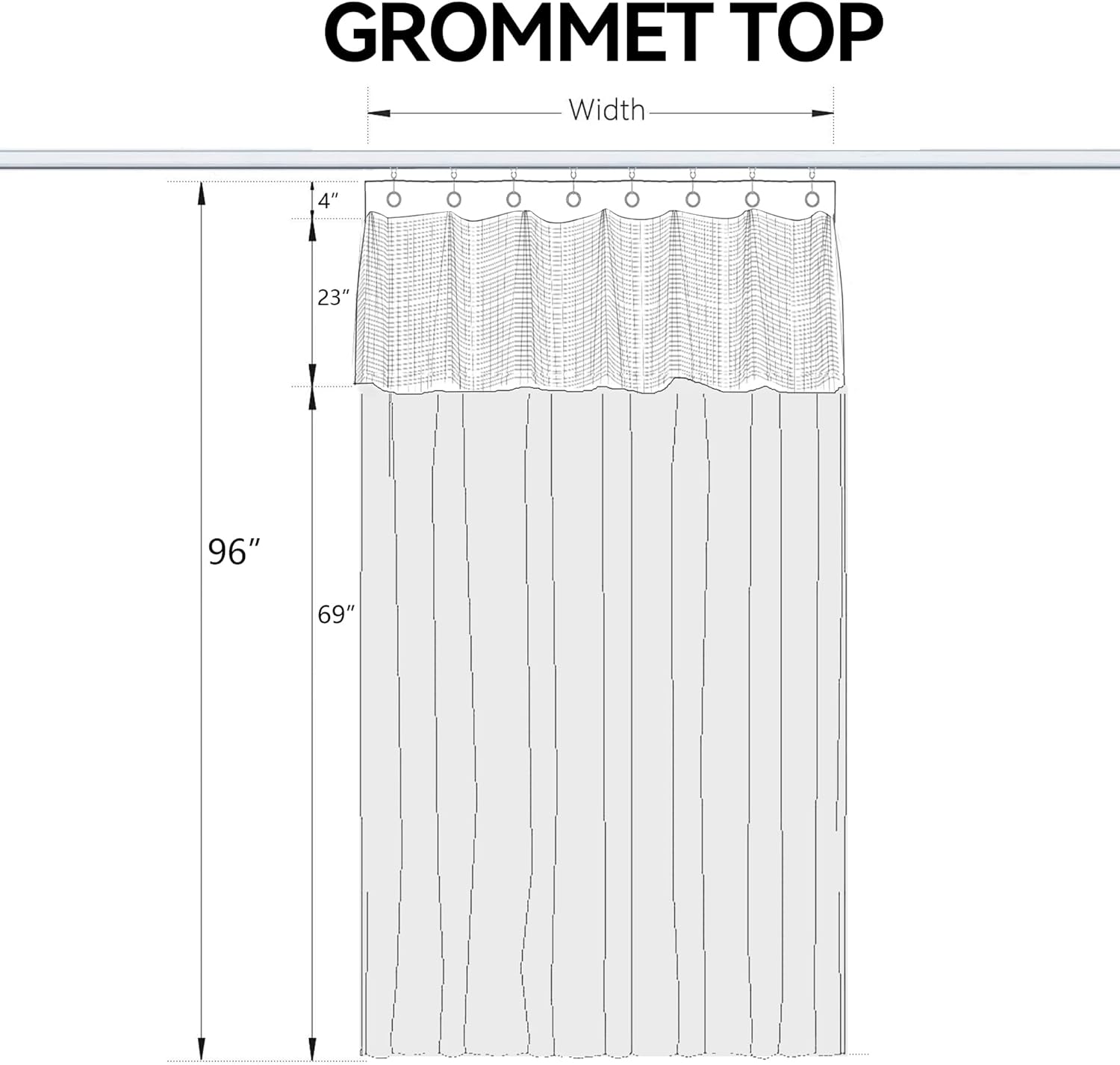 Flame Retardant Dark Blue Hospital Curtain Room Divider (1 Panel, 9x8FT)