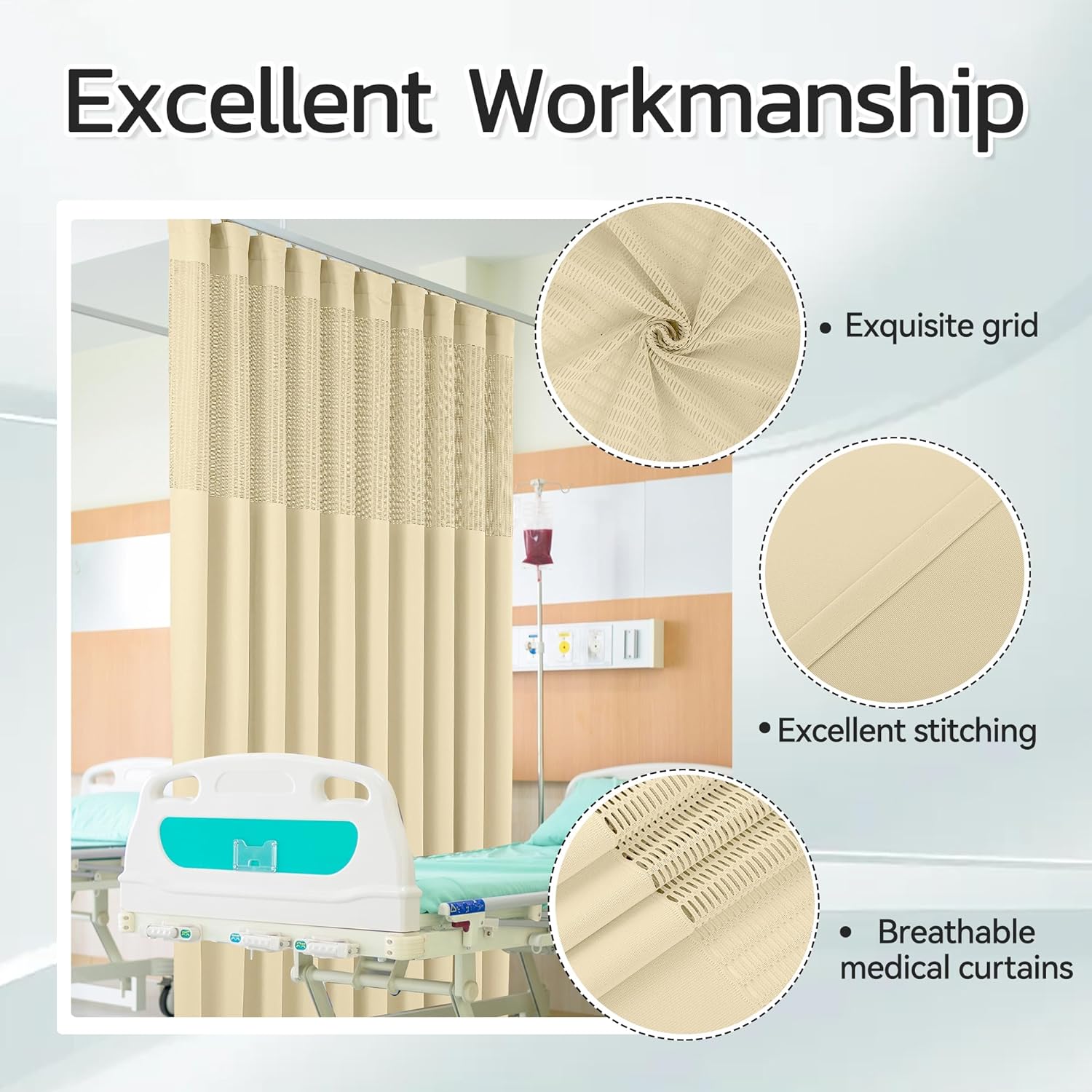 Flame Retardant Privacy Curtains for Hospitals