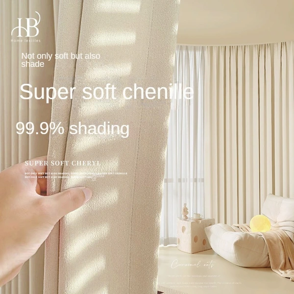 Super Soft Chenille Curtains - Custom Full Shading
