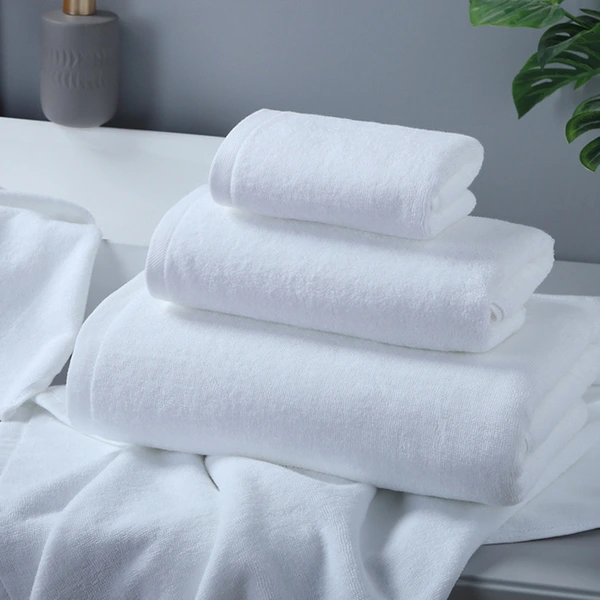 Cotton Bath Towels with Embroidered Logo