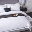 Luxury Hotel Linen Bedding Set with Embroidery