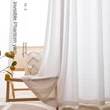 Thickened Fishtail Sheer Curtain with Fishbone Pattern