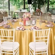 Modern Solid Color Round Tablecloth for Weddings